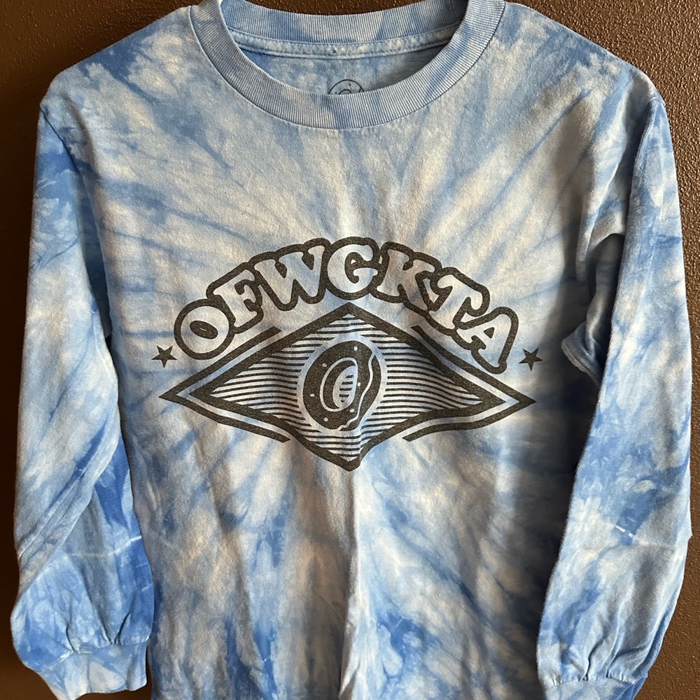 Odd Future Blue Tie-Dye Long Sleeve Shirt